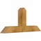 Ekena Millwork Portland Rough Sawn Timber Gable Bracket, Western Red Cedar, 36"W x 16"H x 4"D x 4"F, 11/12 Pitch GBW036X16X0404POR00RWR - alternate 3